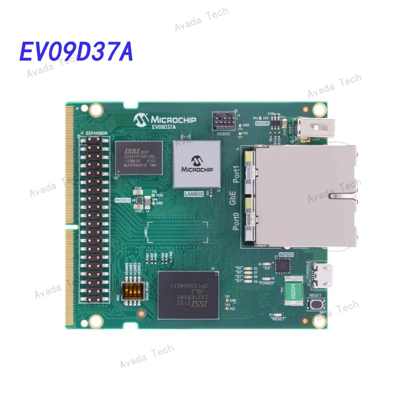 Инструмент разработки микросхем памяти EV09D37A EVB-LAN9662 Оценочная плата коммутатора LAN9662 TSN 0