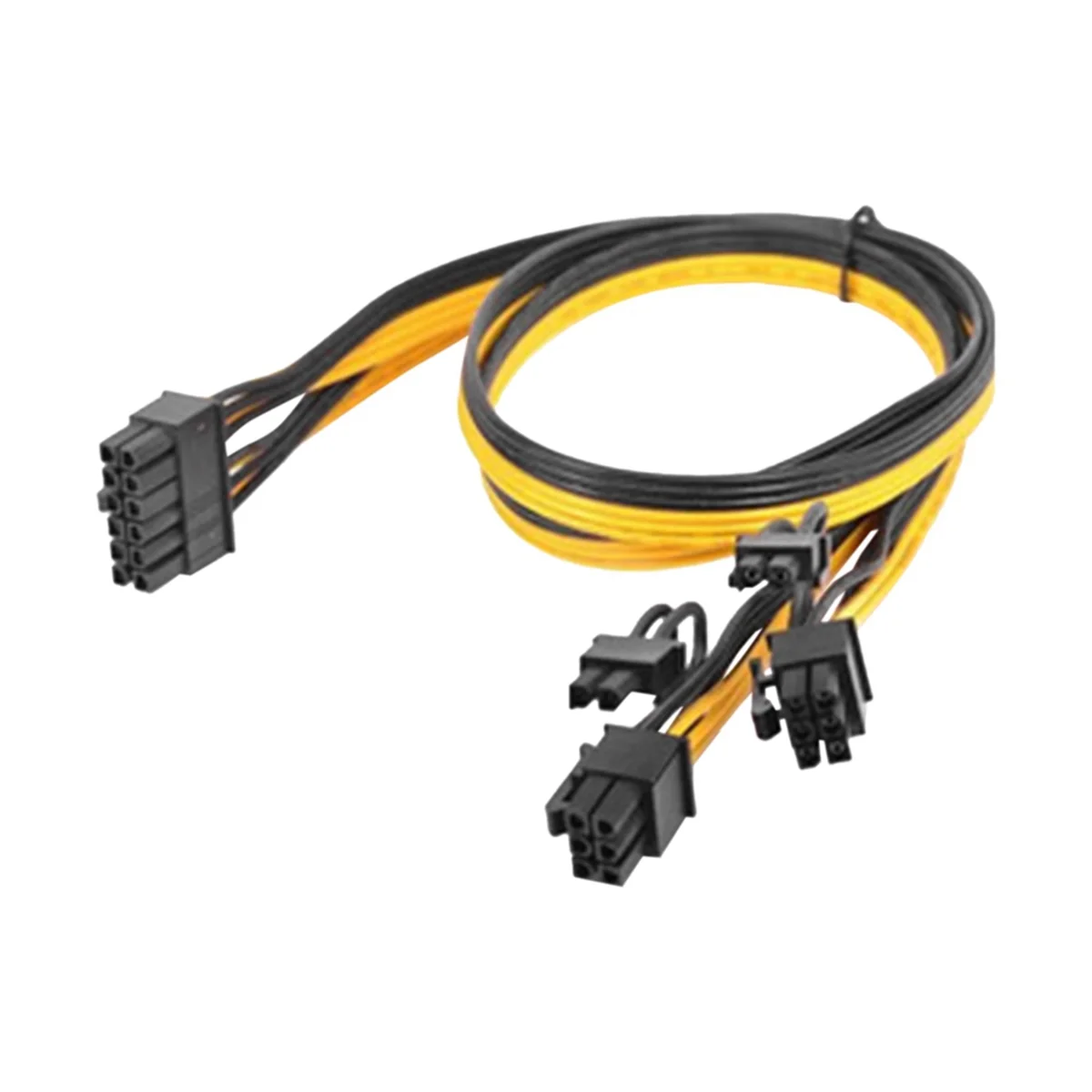 Для кабеля видеокарты Haiyun 12-контактный к кабелю питания Pcie 6 + 2Pin 8Pn 60 см Используется 12-контактный многофункциональный кабель питания блока питания