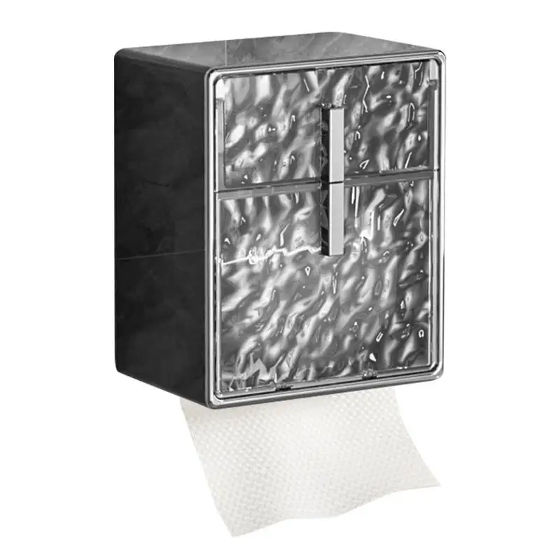 Настенный держатель коробки для салфеток Водонепроницаемый Держатель бумажных полотенец для стены Настенный держатель туалетных салфеток Водостойкий 0