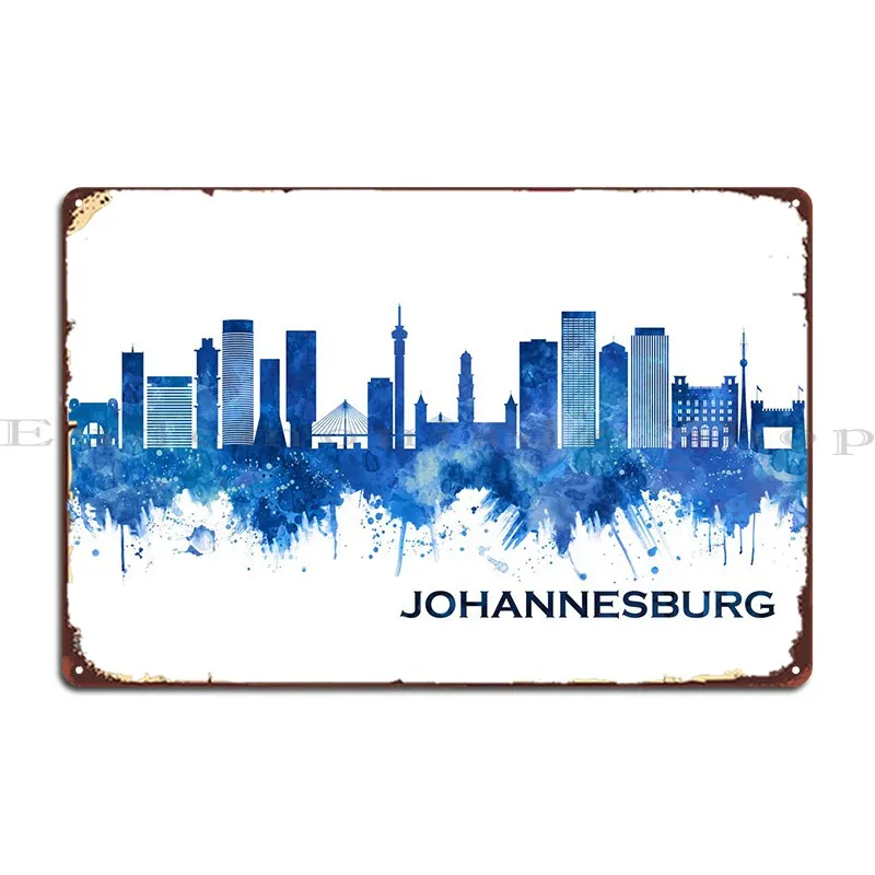 Йоханнесбург, Южная Африка Металлическая Табличка Для вечеринки В Гостиной, Изготовленный на Заказ Классический Жестяной Плакат с Вывеской