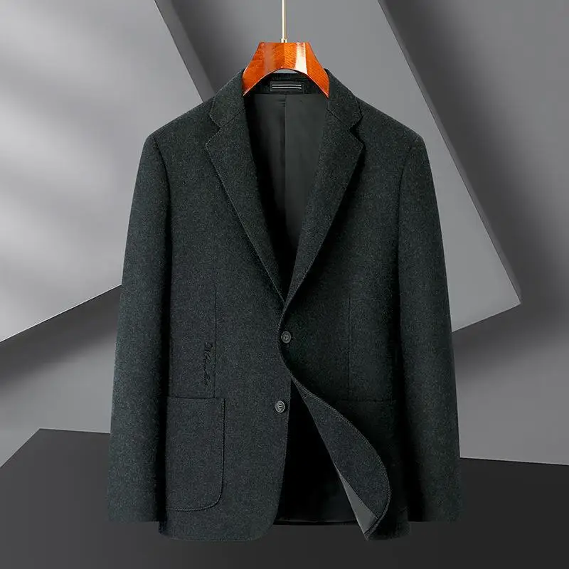 Lin1014-мужское пальто в деловом стиле, повседневное