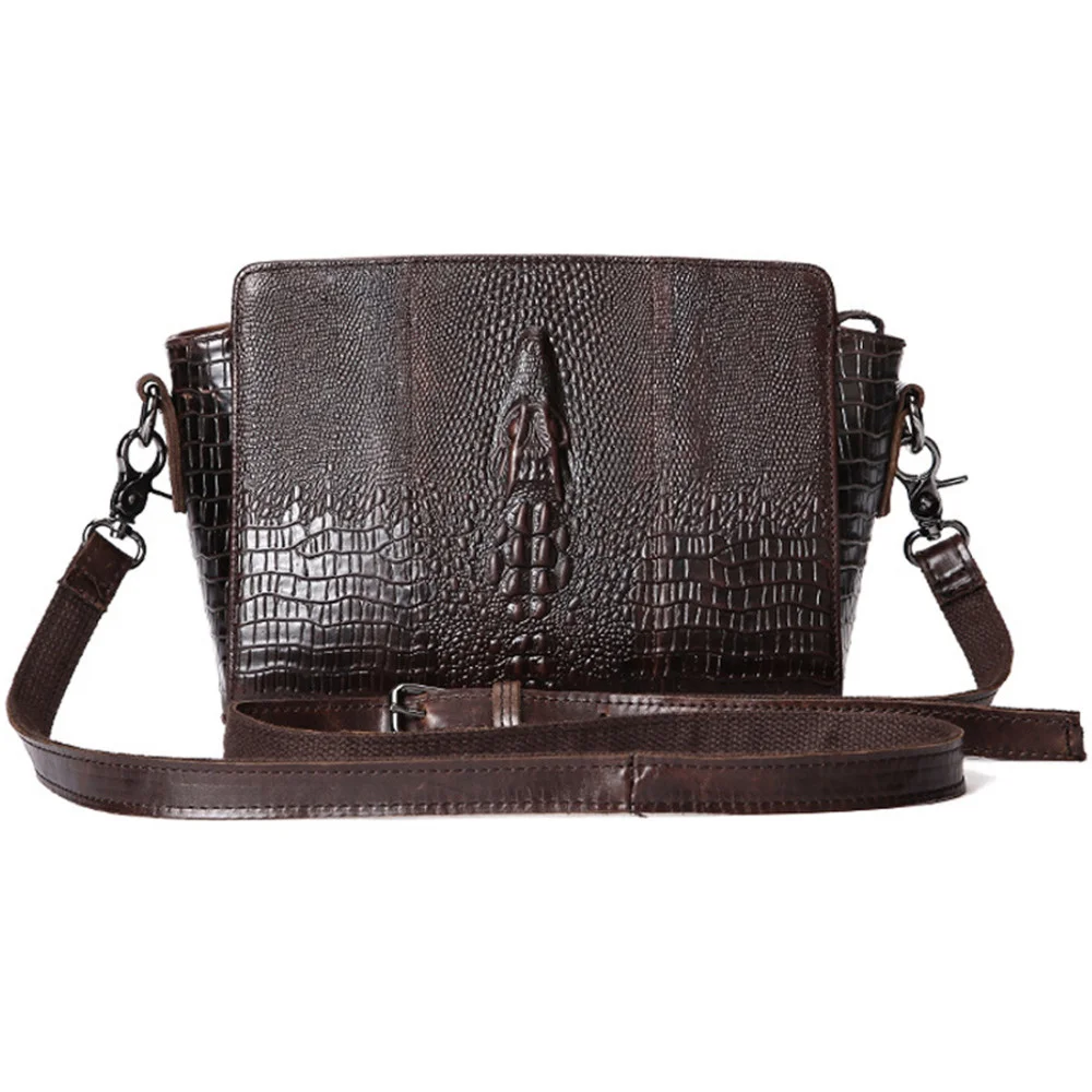 Женская сумка-тоут из натуральной кожи, мессенджер, модный Крокодиловый стиль, известный бренд, женская сумка через плечо из натуральной кожи 0