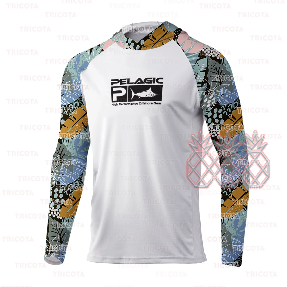 Рубашки для пелагической рыбалки с защитой от ультрафиолета с длинным рукавом, летние топы, джерси с принтом, дышащая куртка для рыбалки Camisa De Pesca 0