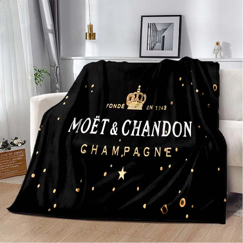 Стильное модное одеяло цвета шампанского - Легкий фланелевый плед для кровати, Одеяло с цифровым принтом из мягкой фланелевой ткани с ворсом