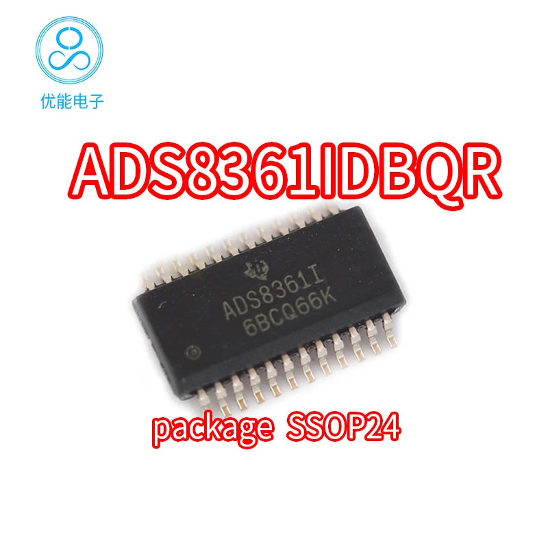 Микросхема ADS8361IDBQR, пакет аналого-цифрового преобразователя ADS8361IDBQ SSOP24, ADS8361I