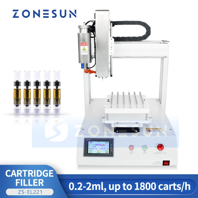 Автоматическая разливочная машина ZONESUN ZS-EL221 объемом 0,2-2 мл, флакон с жидким эфирным маслом, шприц, мелкомасштабная разливочная машина 0