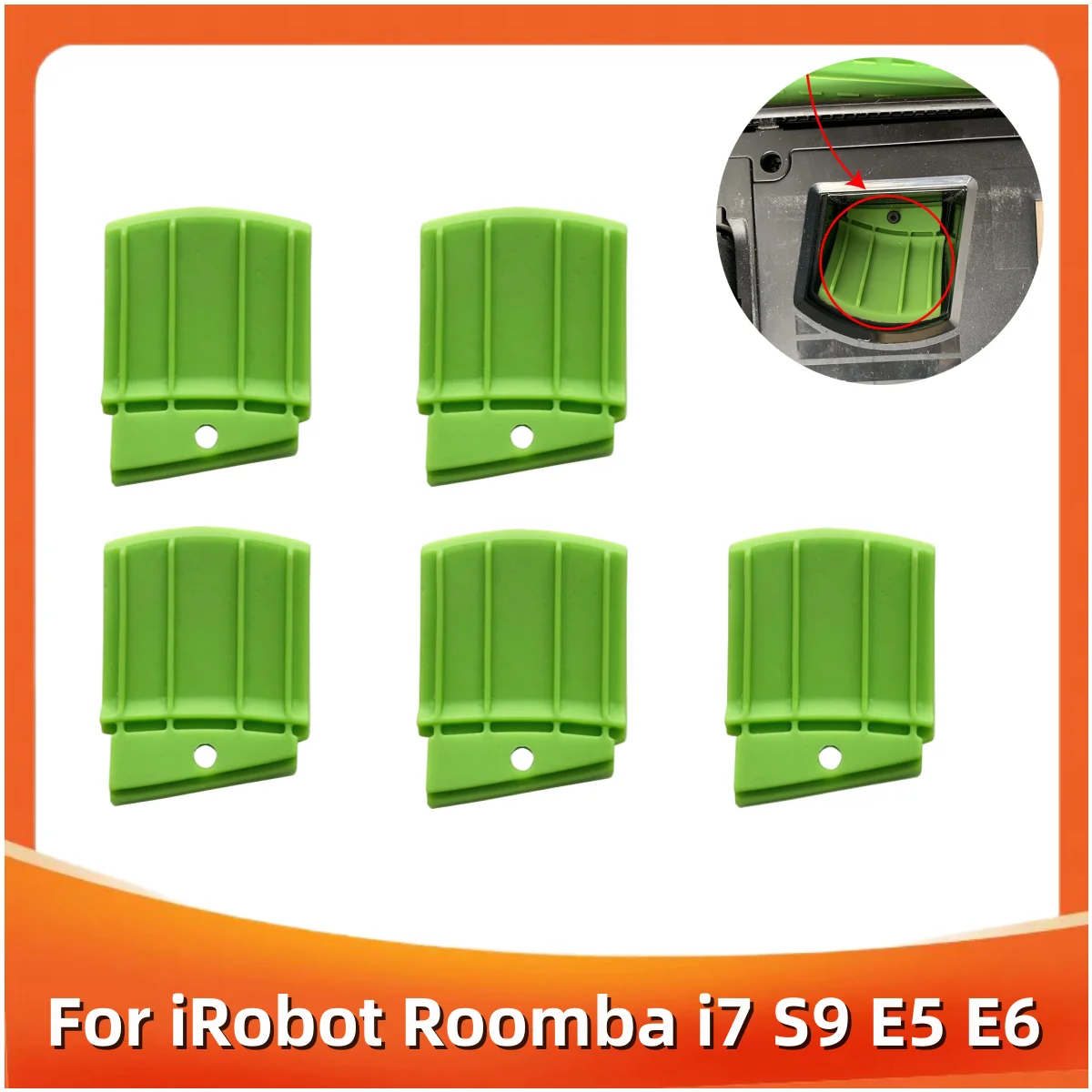 Силиконовая перегородка для iRobot Roomba i7 S9 E5 E6, Перегородка для сбора пыли, запчасти для робота-пылесоса