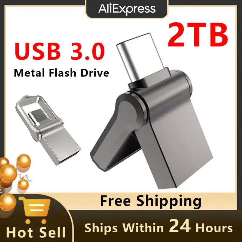 USB 3.0 Флеш-Накопитель 2 ТБ Металлический Высокоскоростной Флэш-Диск 1 ТБ 512 ГБ 256 ГБ Usb Memory Stick Флешка 128 Гб Для ПК / Ноутбука /Ps4 Controler 0