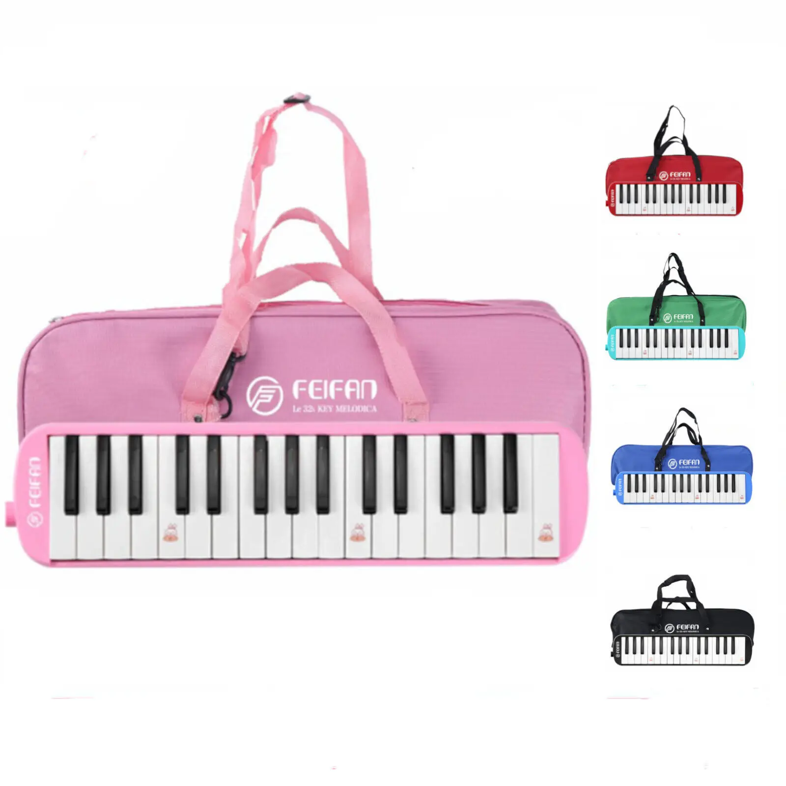 32 клавиши Melodica Oxford Soft-pack Аутентичная клавиатура для губной гармошки Pianica с мягкими длинными трубками и короткими мундштучками