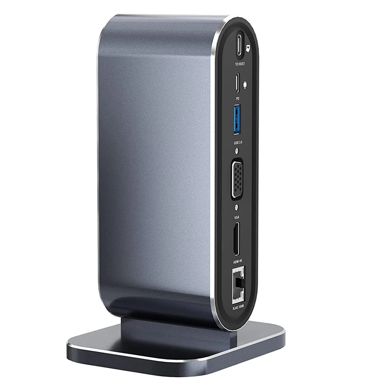 Док-станция Usb 3.0, концентратор USB C, док-станция для дисплея ноутбука, док-станция USB 3.0, адаптер для компьютера Windows Mac
