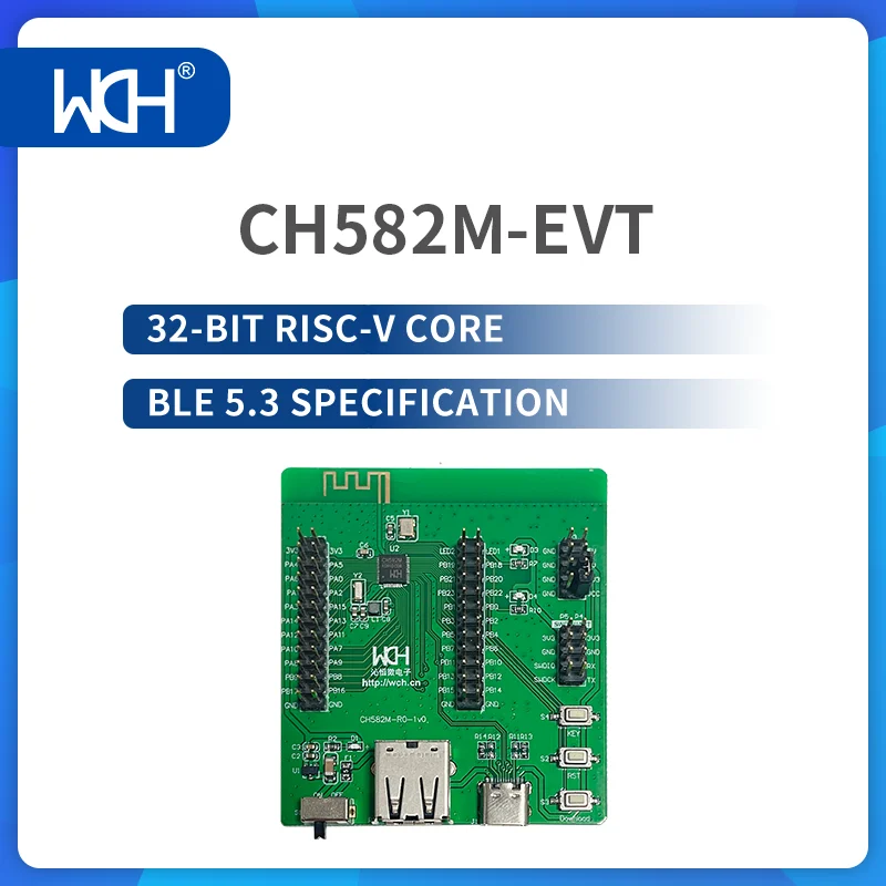 2 шт./лот Оценочная плата CH582M/CH583M 32-разрядный процессор RISC-V Core BLE 5.3 Спецификация