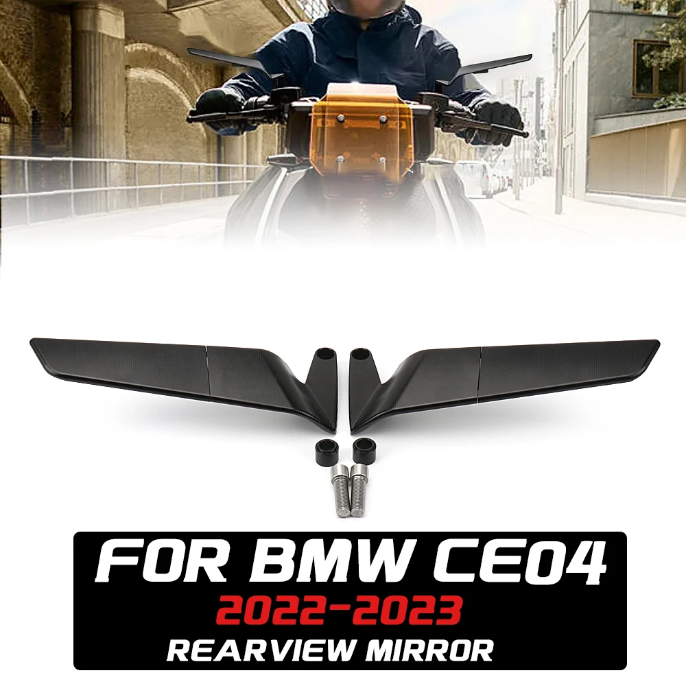 Для BMW CE04 CE 04 ce04 2022 2023 Новые Аксессуары Для Мотоциклов Зеркала Черное Ветровое Крыло Регулируемое Вращающееся Зеркало Заднего Вида