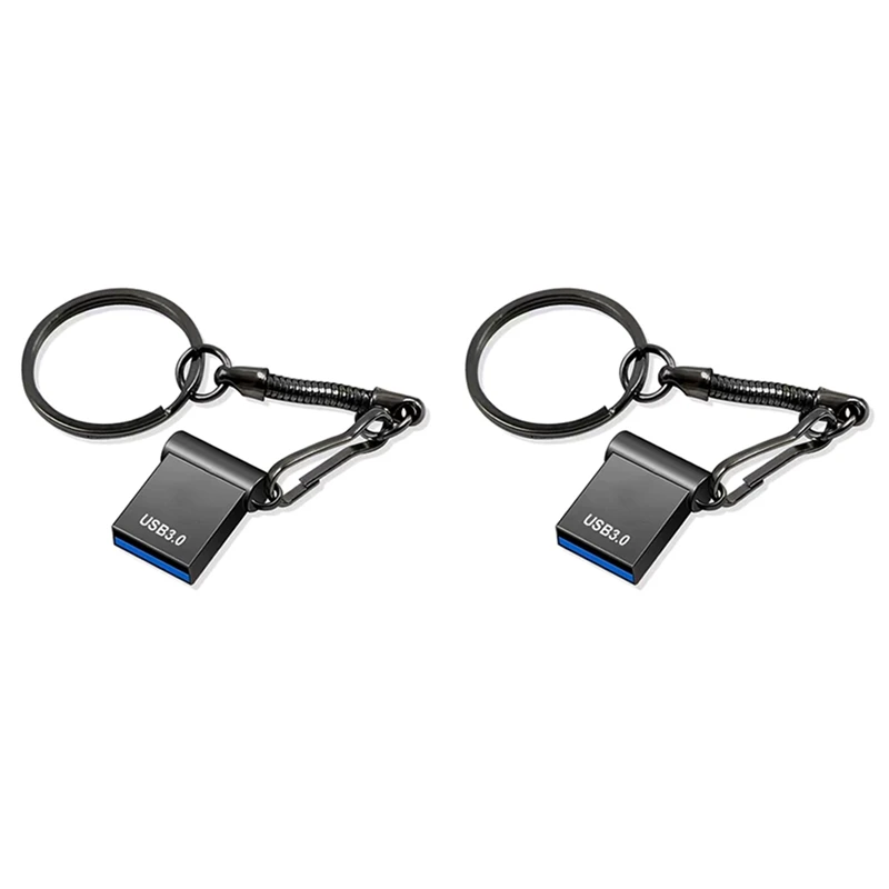 2X U-диск емкостью 2 ТБ Memory Stick USB3.0 Флэш-накопитель Mini Car U-диск Внешняя память Портативный U-диск Черный