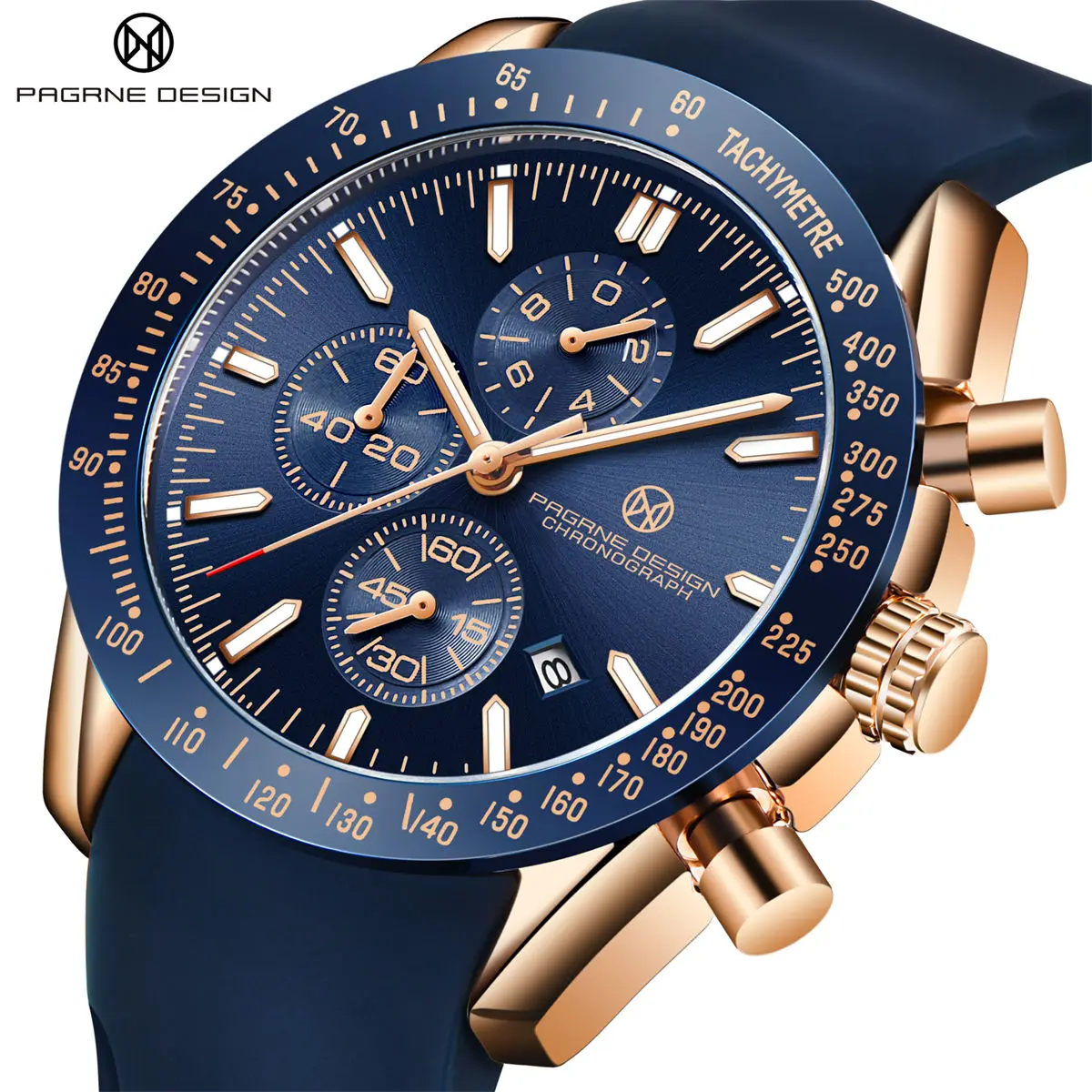 Pagani Design 2023 Новые Модные Классические Мужские кварцевые часы Sapphire Sports Резиновые Водонепроницаемые 30M Timing Code Reloj hombre Wat