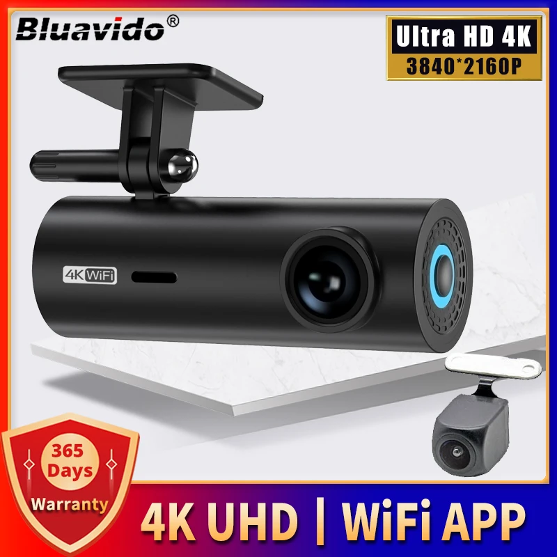 Bluavido 4K Ultra HD 2160P Видеорегистратор Встроенный WIFI 170 Градусов Широкоугольный с Циклической Записью G-Сенсор Автомобильный Видеомагнитофон DVR