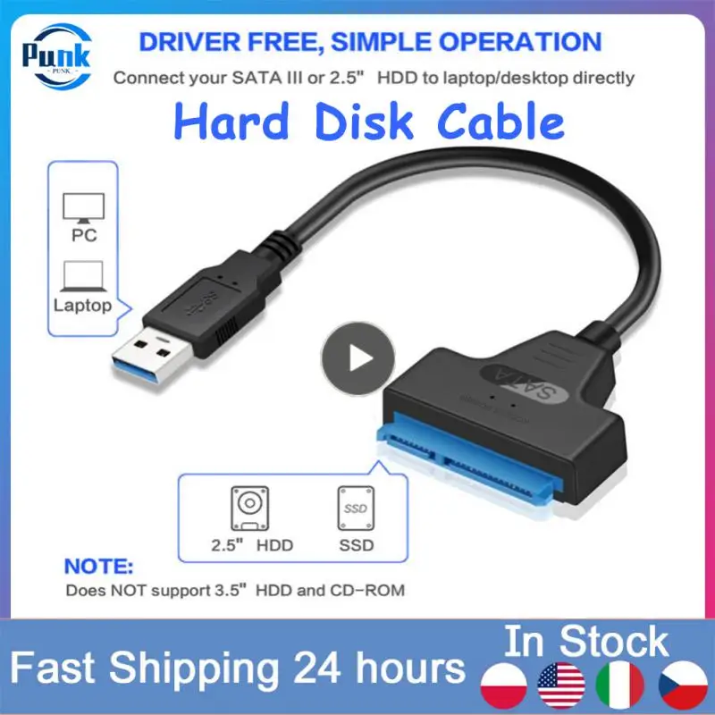 Высококачественный кабель-адаптер для жесткого диска USB2.0 Или 3.0 на Sata Портативный Легкий Кабель-адаптер для жесткого диска с высокой скоростью передачи данных