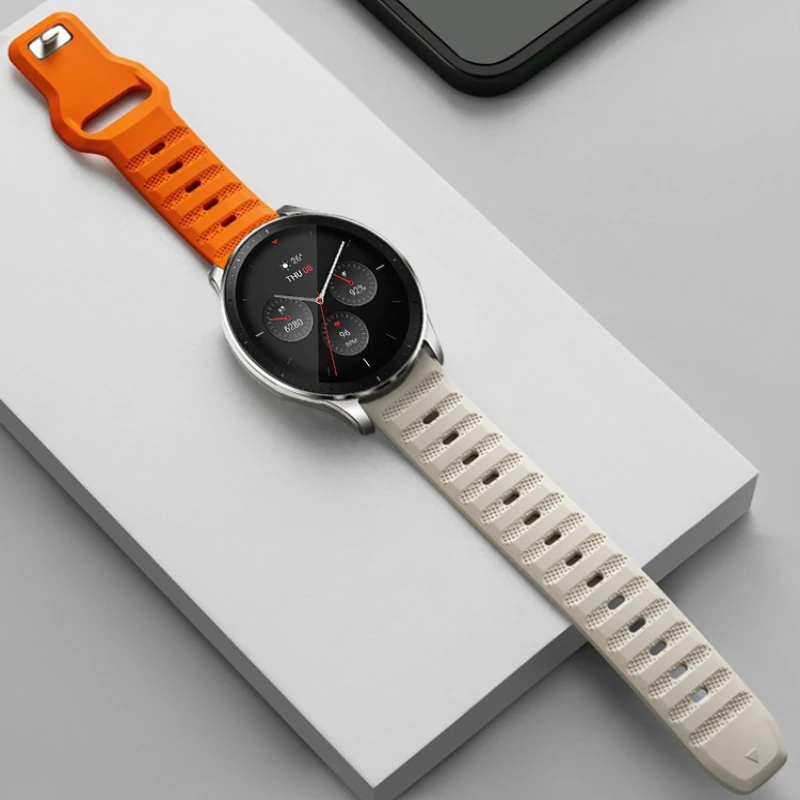20мм 22мм Ремешок Для Часов Samsung Galaxy Watch 5 4 40мм 44мм Huawei Watch 4 3/GT3 Pro Силиконовый Браслет Amazfit GTR/GTS