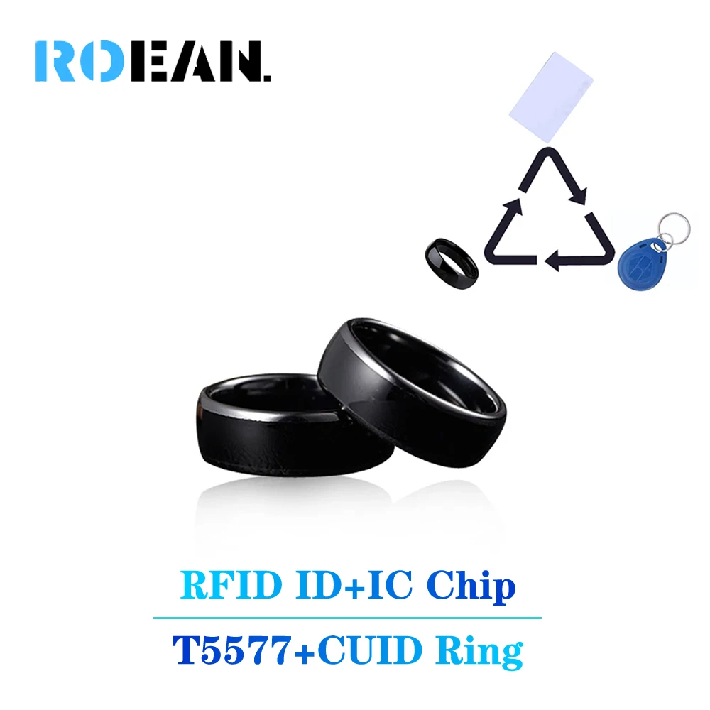 RFID Smart Access Ring Индукция чипа NFC 13,56 МГц 125 кГц Копия Токена Дубликат ключа EM4305 1k S50 Запись метки Cuid Клонирование тега 0