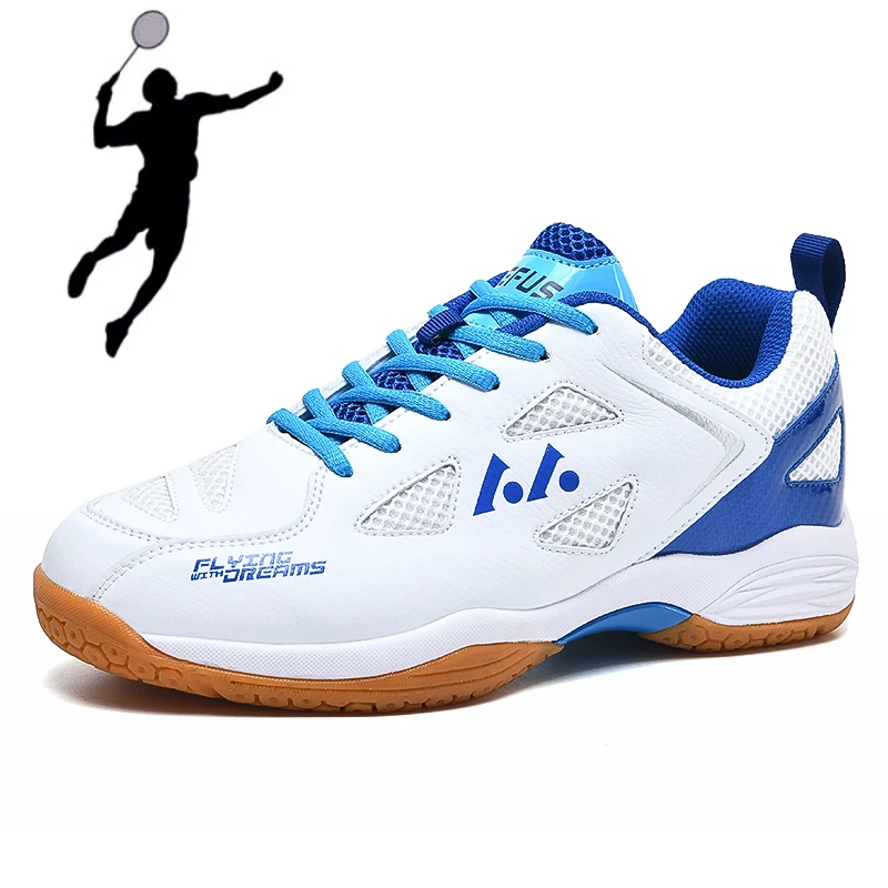 Новая обувь для бадминтона, мужская и женская теннисная обувь для фитнеса, легкая нескользящая обувь для бадминтона и волейбола, Размер 36-46