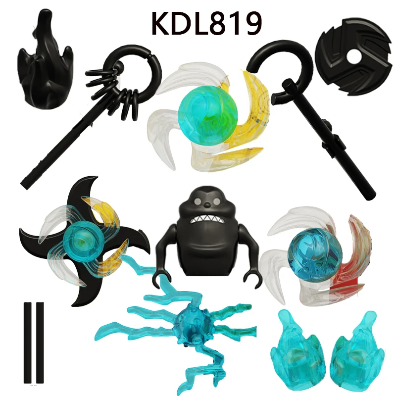 KDL819 Лидер продаж, Японские фигурки из мини-строительных блоков с рисунком аниме, детские развивающие игрушки