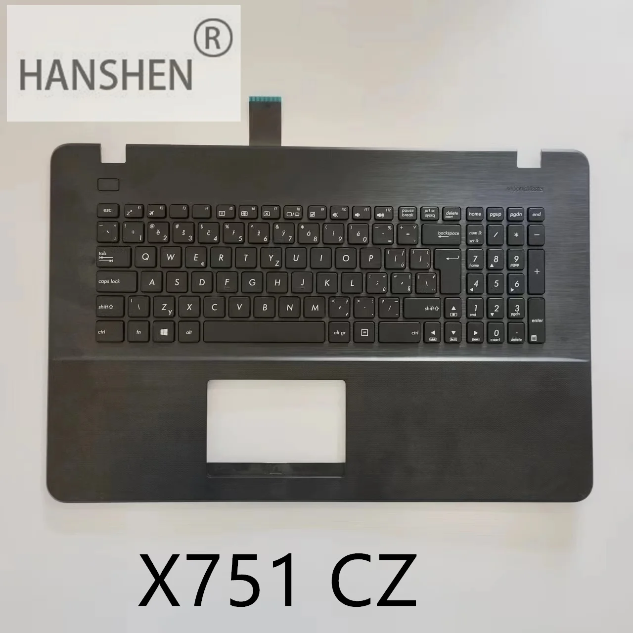 HANSEN UK CZ FR SL Новые клавиатуры с подставкой для рук для ноутбука Asus A751 x751 x751l x751lk x751m x751ma x751s x751y Черный C Крышкой