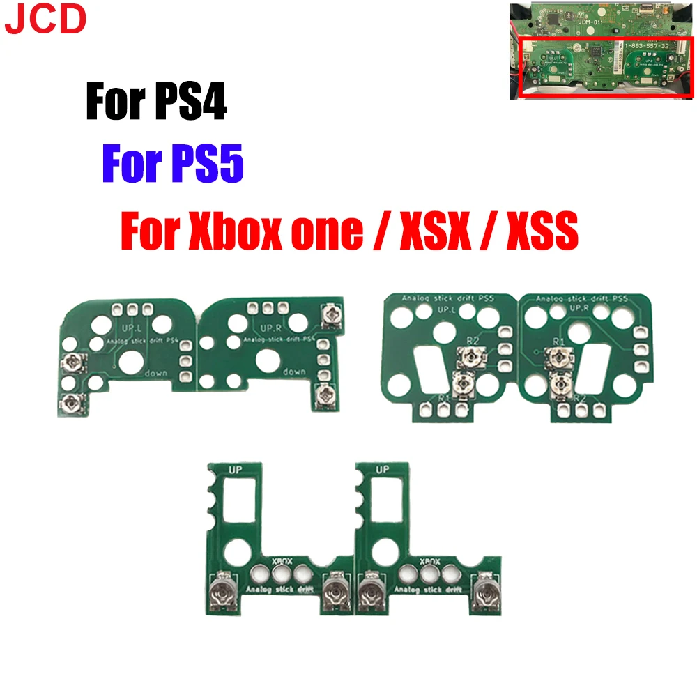 JCD 1 пара для PS4 PS5 Сброс контроллера Дрейф Аналоговый джойстик для большого пальца Ремонт джойстика для PS4 PS5 XBOX ONE Калибровочный модуль 0