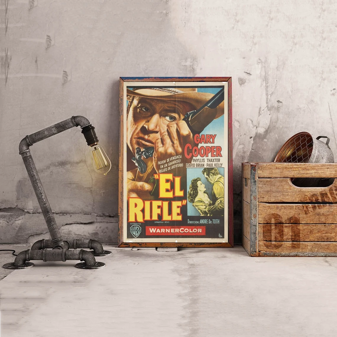 Спрингфилдская винтовка, постер аргентинского фильма 1955 года, Классический Винтажный ретро-принт на холсте, художественный плакат, настенная живопись, украшение дома 0