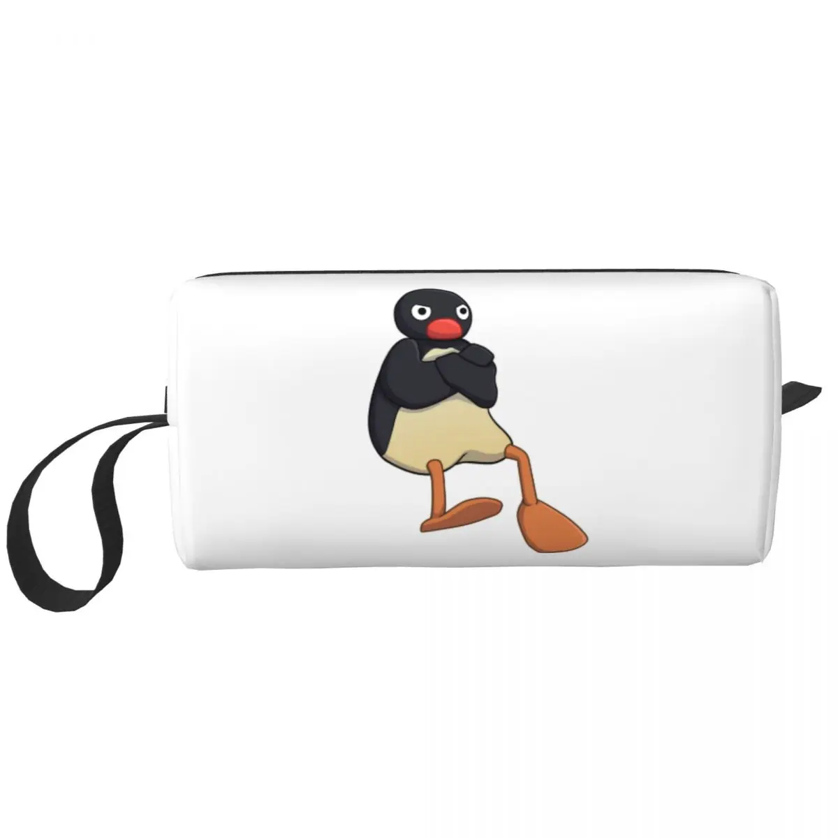 Косметичка Angry Pingu, большая косметичка для мужчин и женщин, милые сумки для туалетных принадлежностей, комплект Dopp