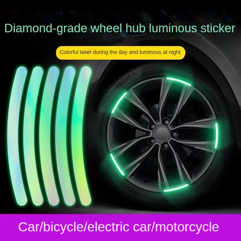 Автомобильные наклейки, Светоотражающие ослепительные декоративные наклейки, светящиеся в темноте декоративные автомобильные наклейки, автозапчасти