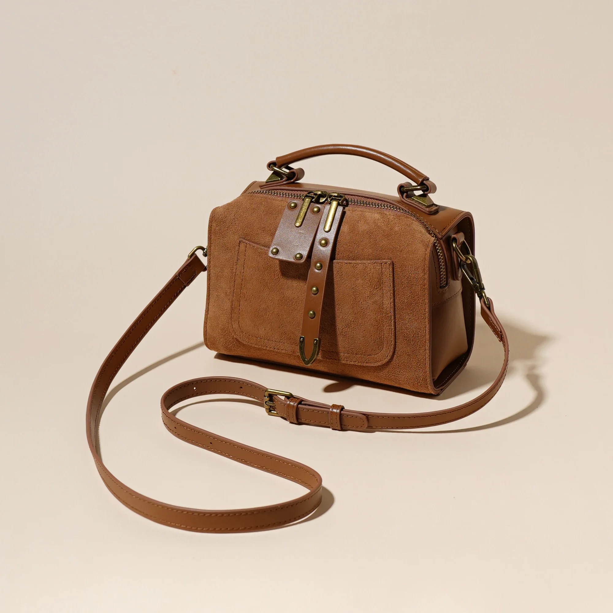 Бостонская сумка в стиле ретро, новая модная универсальная сумка-мессенджер через плечо 0