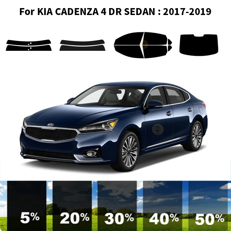 Предварительно Обработанная нанокерамика car UV Window Tint Kit Автомобильная Оконная Пленка Для KIA CADENZA 4 DR СЕДАН 2017-2019