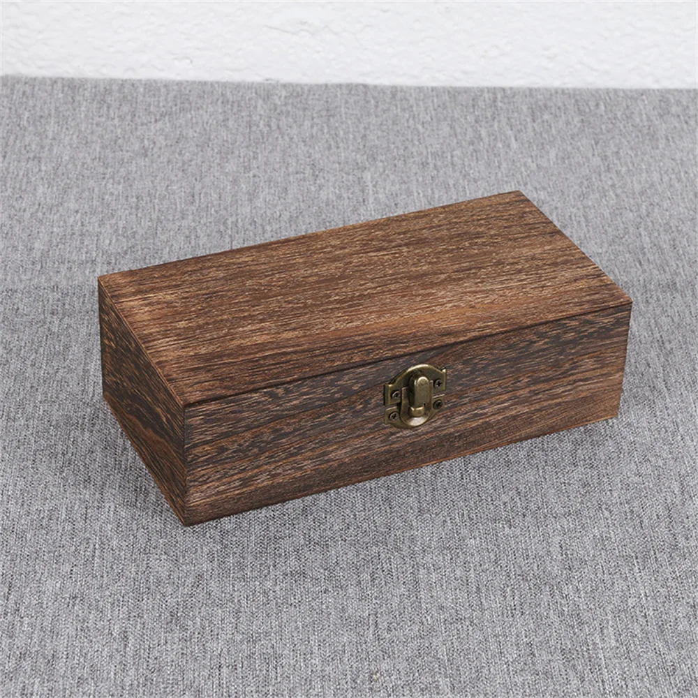 Деревянная Навесная Запирающаяся Коробка Для хранения ювелирных изделий Crfats Органайзер для мелочей