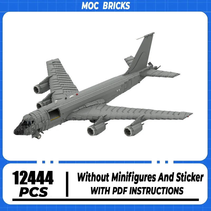 Строительные блоки Moc военной серии WW2 KC-135R Stratotanker Модель самолета Технологические кирпичи DIY Сборка самолета Игрушки для