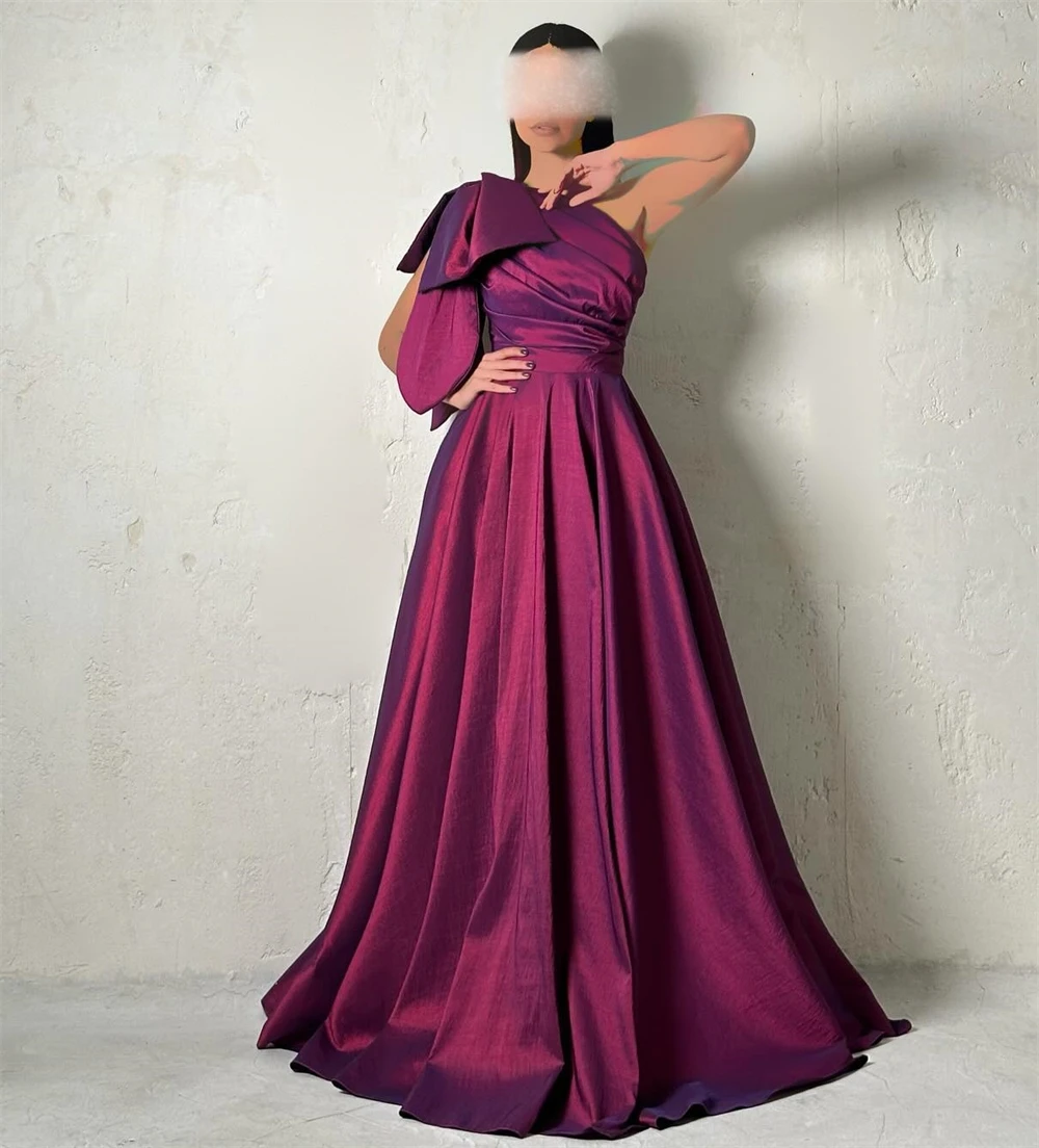 Yipeisha Sparkle Модное бальное платье на одно плечо Для вечеринок Знаменитостей С драпированными бантиками Атласные платья для выпускного вечера