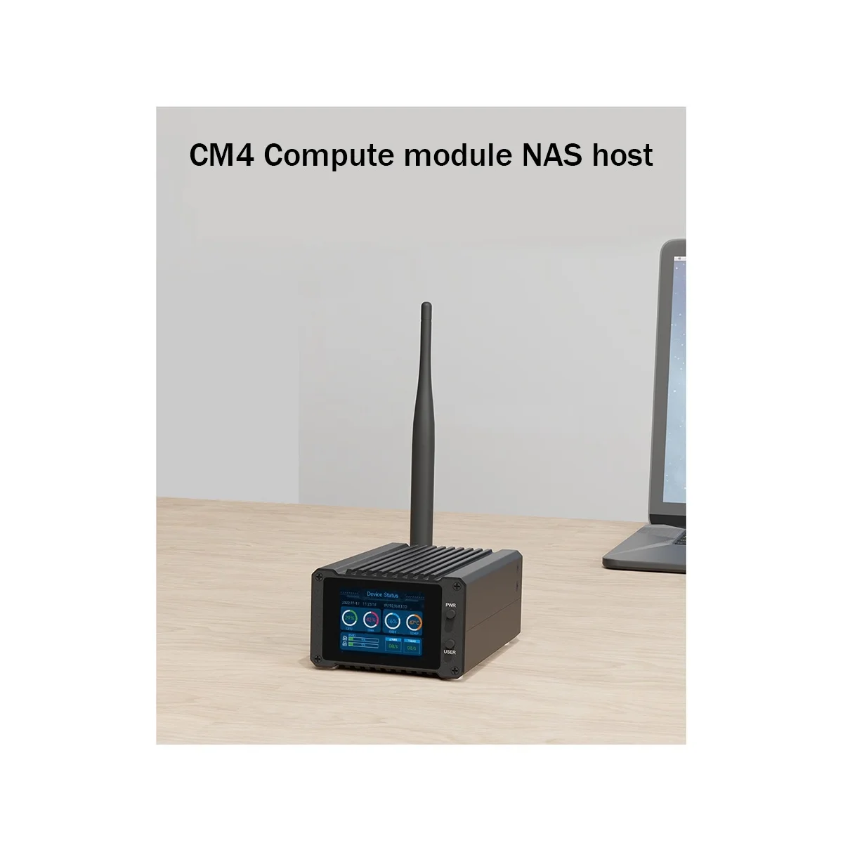 CM4-NAS-двухъярусный с SPI 2-дюймовым ЖК-дисплеем NAS-хост для вычислительного модуля CM4 (без CM4)-штепсельная вилка США 0
