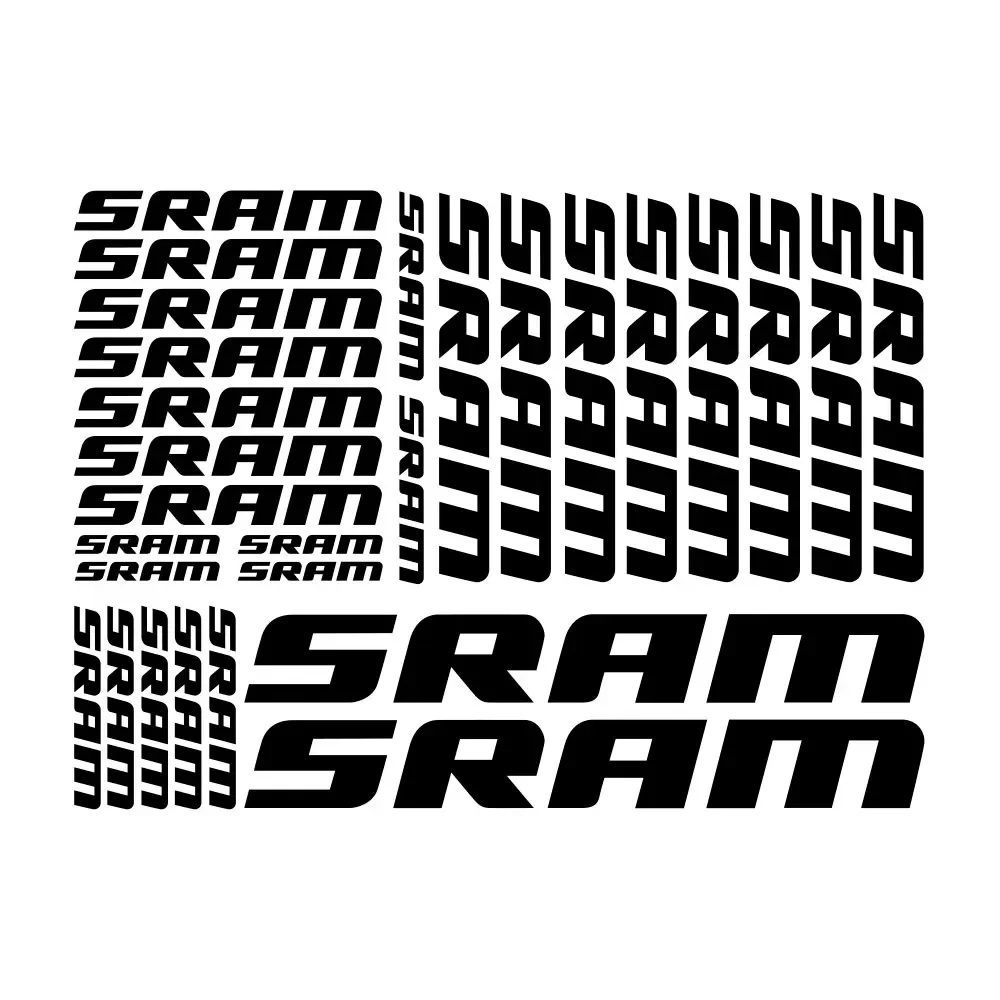 Наклейка на автомобиль, совместимая с виниловой наклейкой SRAM, Листовая Велосипедная рама, велосипед Mtb, 30 см 1