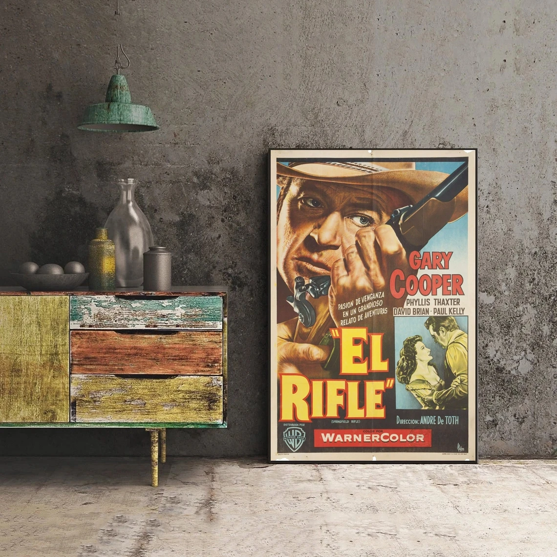 Спрингфилдская винтовка, постер аргентинского фильма 1955 года, Классический Винтажный ретро-принт на холсте, художественный плакат, настенная живопись, украшение дома 1