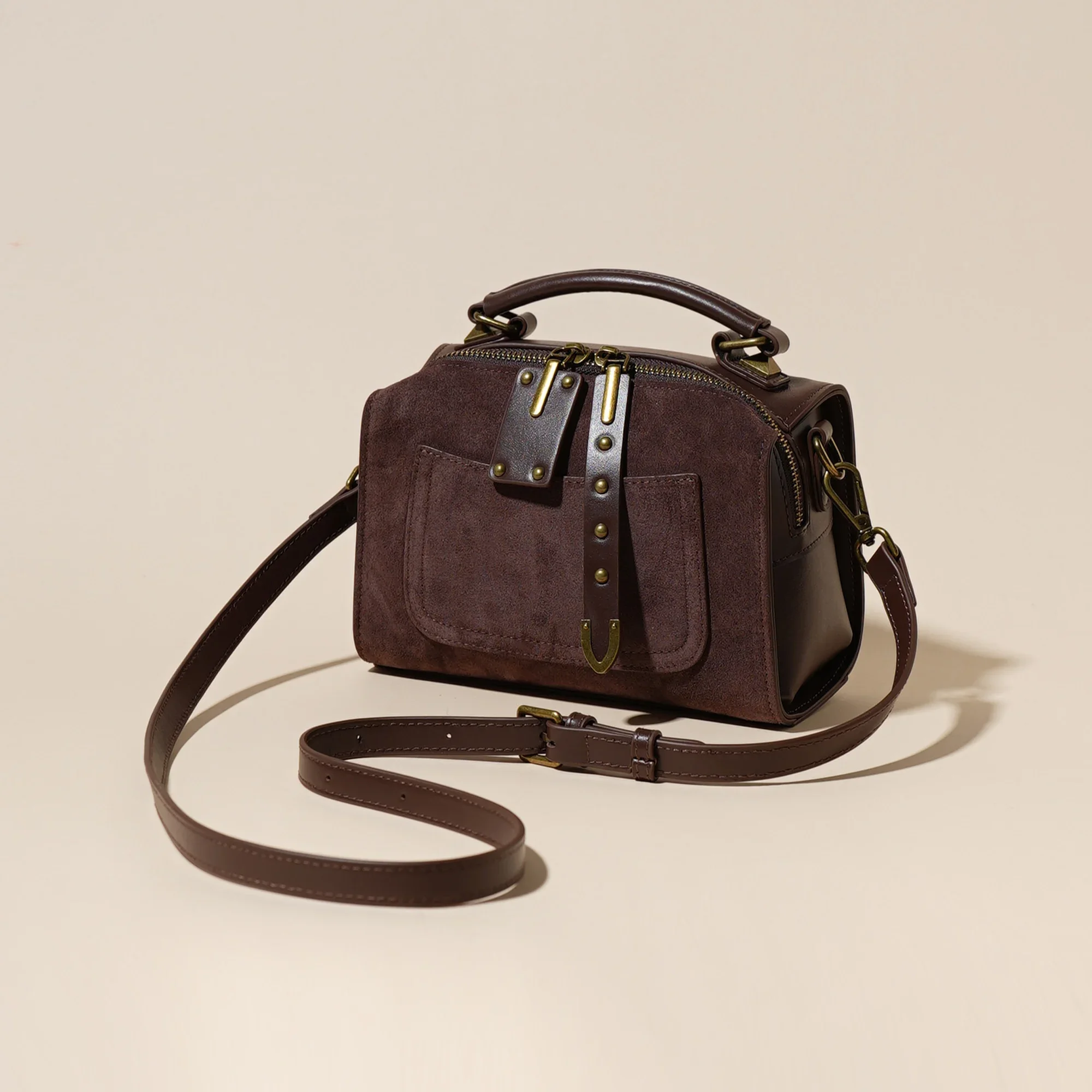 Бостонская сумка в стиле ретро, новая модная универсальная сумка-мессенджер через плечо 1