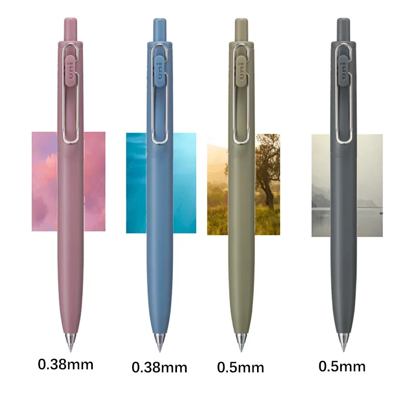 Новая Японская Гелевая ручка UNI Small с толстым сердечником Summer Limited UMN-SF Толстая Черная ручка с низким центром тяжести Uniball Signature Pen 2