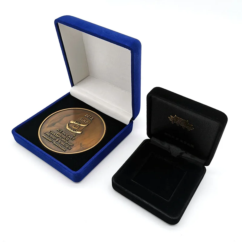 Изготовленная на заказ в Шэньчжэне подарочная коробка для монет и медалей с печатью логотипа для вашего собственного 3