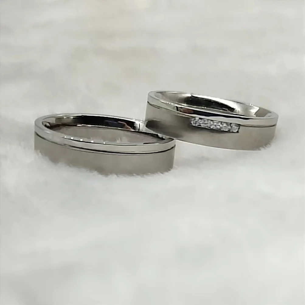 Никогда не увядающие свадебные кольца, наборы пар для мужчин и женщин, ювелирные изделия из нержавеющей стали, модное кольцо на палец, юбилей 3