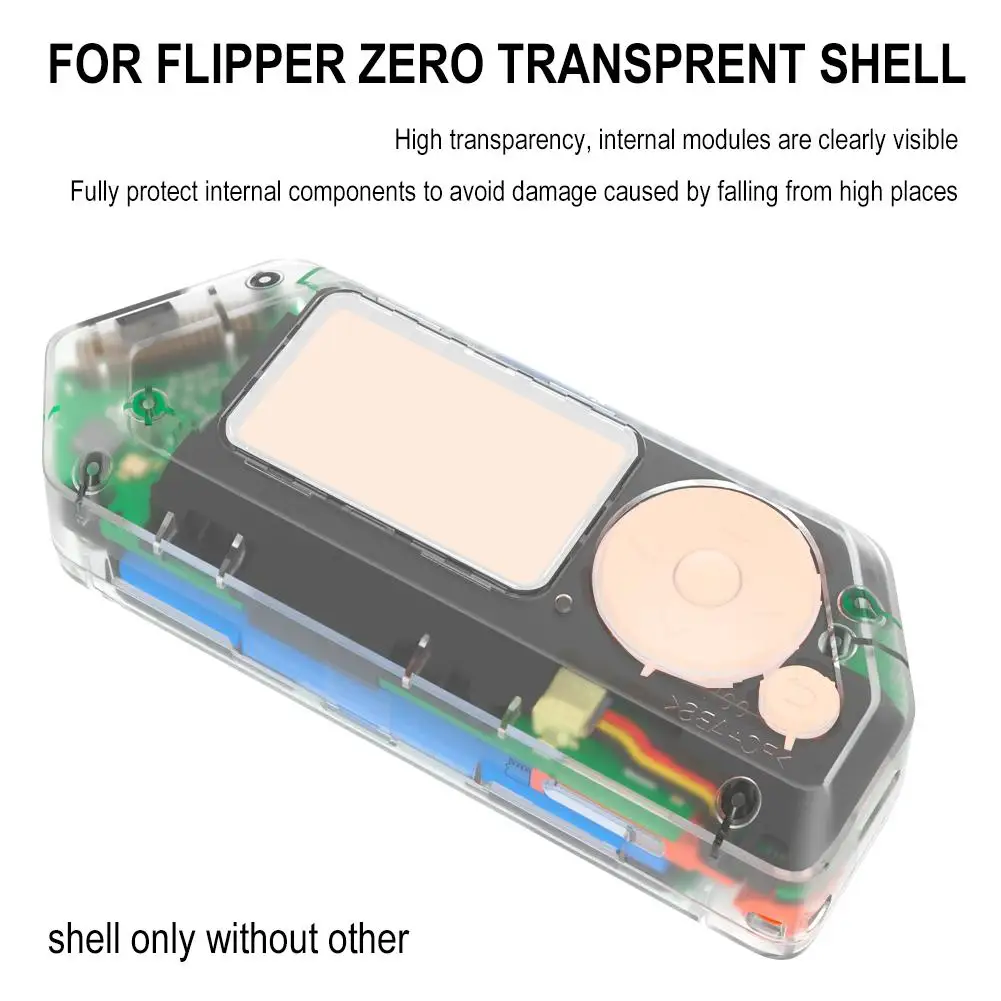 Для 3D-печати Flipper Zero, Прозрачное Модифицированное Светоотверждаемое масло для впрыска, Прозрачная сменная крышка для Flipper 4