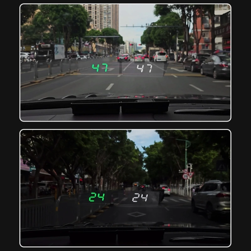 GPSHUD Автоматический спидометр с головным дисплеем Автомобильный цифровой сигнализатор напоминания Универсальный Подходит для всех автомобилей 4