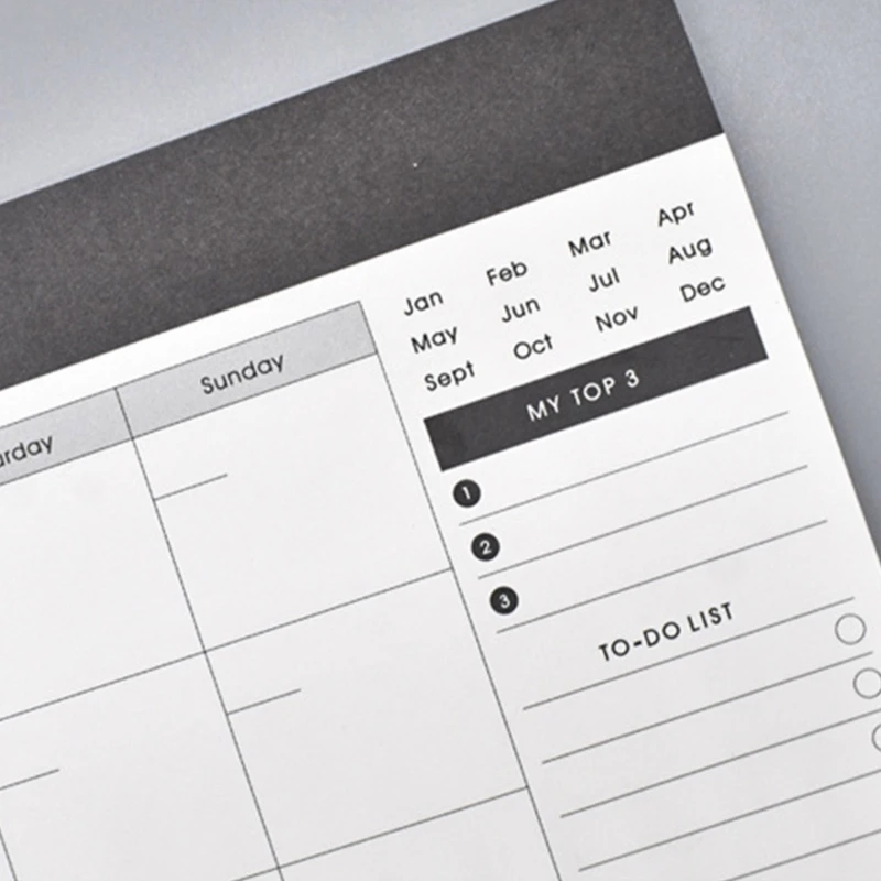 Ежедневник-блокнот недатированный ежедневник листов график коврик стол планировщик, чтобы сделать список Блокнот ежемесячный оторвать 4