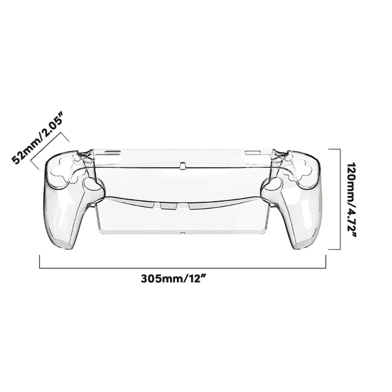 Прозрачный Чехол из прозрачного хрусталя для игровой консоли PlayStation Portal с защитным жестким корпусом, чехол из кожи-ракушки 4