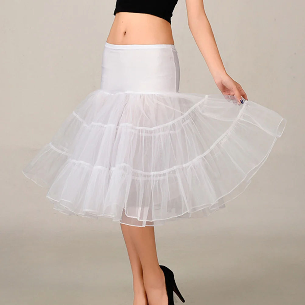 Черная женская нижняя юбка без обруча, ретро нижняя юбка-пачка, платье с кринолином, сценический костюм для косплея, танцевальный свадебный 4