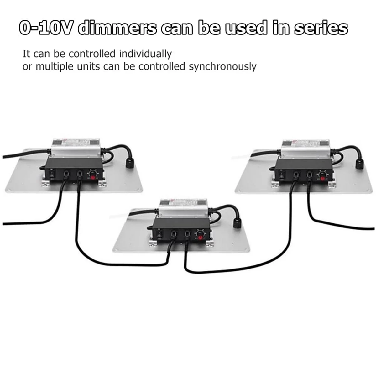 2X Диммер постоянного тока 0-10 В, Последовательное включение/выключение контроллера синхронизации для светодиодных драйверов с регулируемой яркостью 0/1-10 В, электронных балластов 4