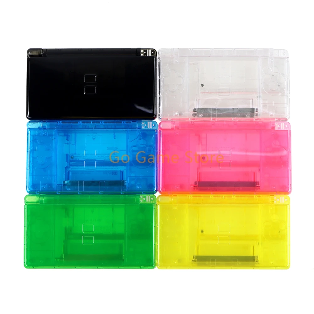 6 комплектов для Nintend DS Lite с прозрачным корпусом, чехол-накладка с кнопками, комплекты для замены игровой консоли NDSL 5