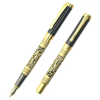 0,38 мм/0,5 мм EF-наконечник, выдалбливают канцелярские принадлежности Премиум-класса, деловая чернильная ручка, гладкие металлические перьевые ручки для письма 5
