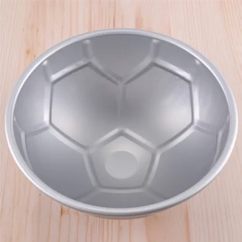 1 ШТ 3D форма для футбольного торта в форме полукруглого шара с 8-дюймовым утолщением из алюминиевого сплава, форма для выпечки на день рождения.